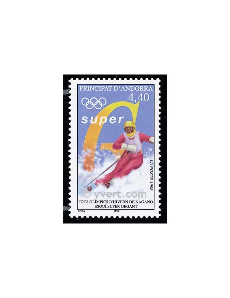 n° 498 -  Timbre Andorre Poste