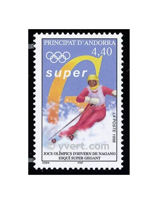n° 498 -  Timbre Andorre Poste