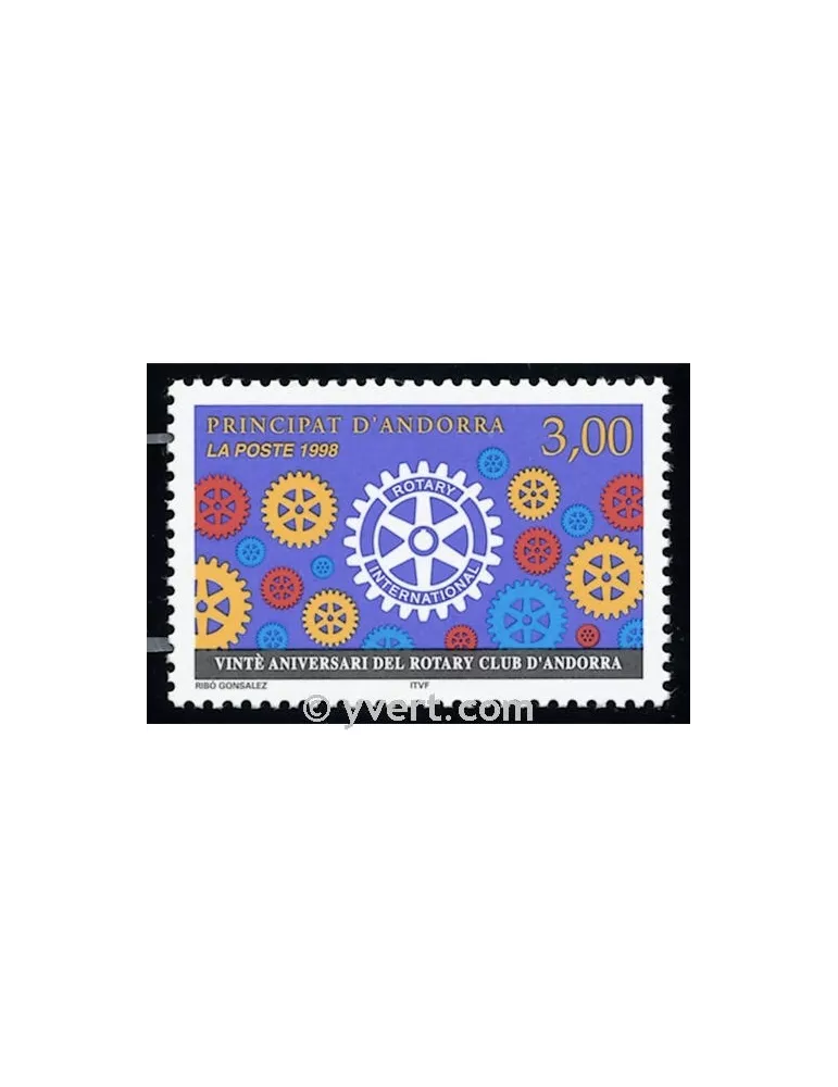 n° 500 -  Timbre Andorre Poste