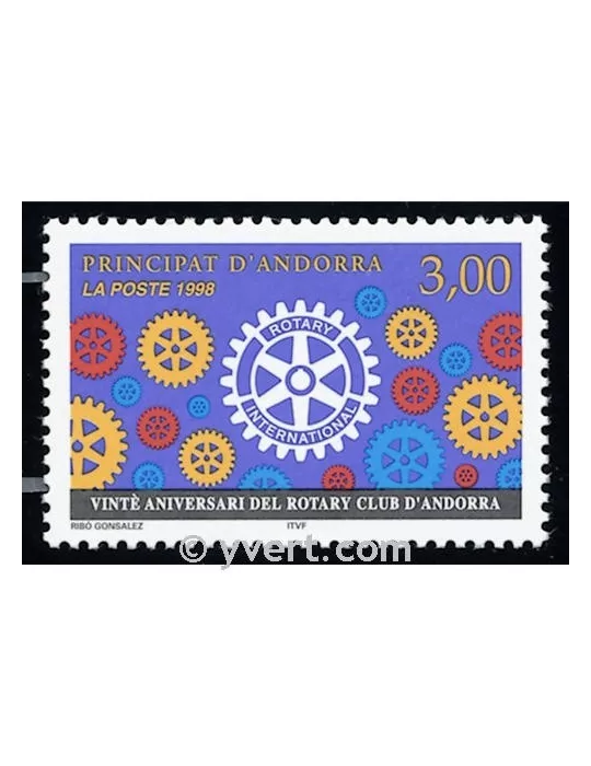 n° 500 -  Timbre Andorre Poste