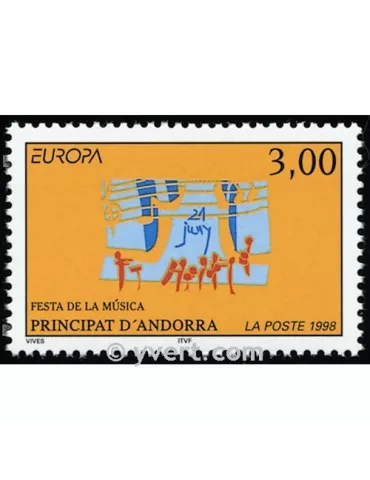 n° 504 -  Timbre Andorre Poste
