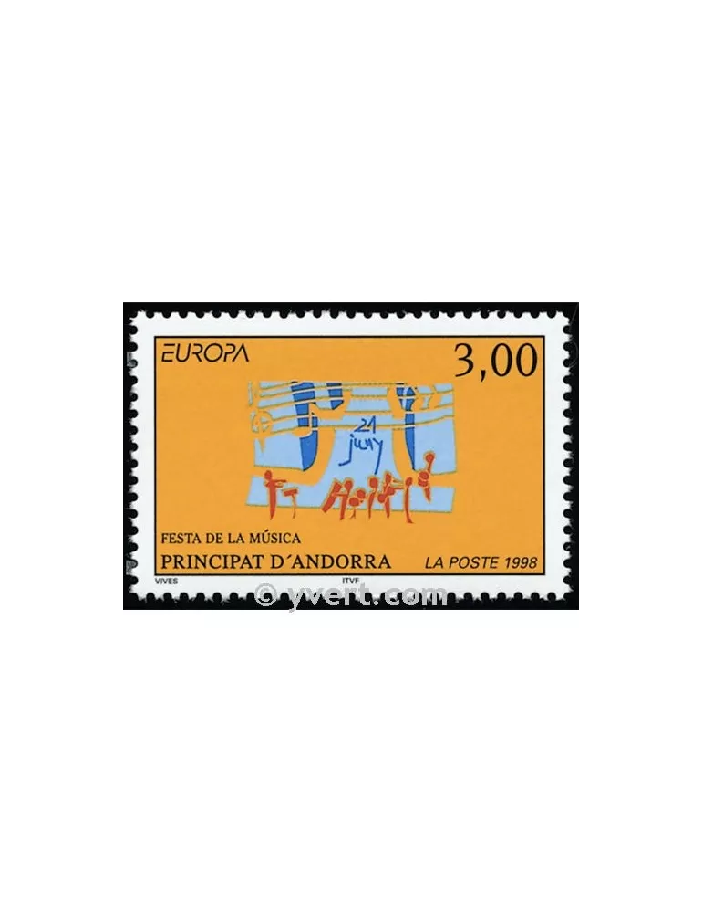 n° 504 -  Timbre Andorre Poste
