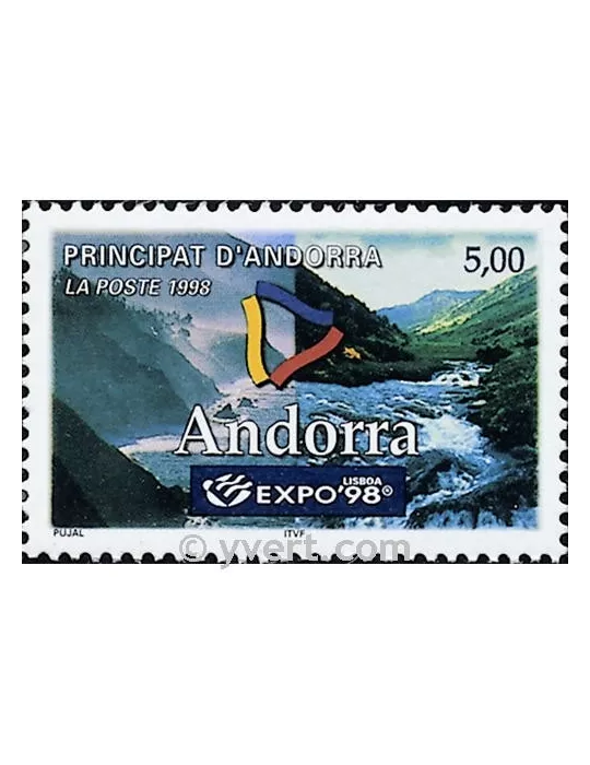 n° 505 -  Timbre Andorre Poste