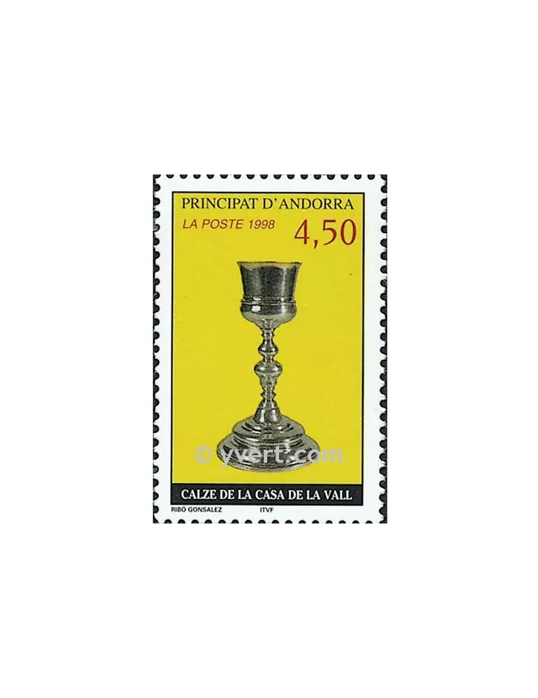 n° 506 -  Timbre Andorre Poste