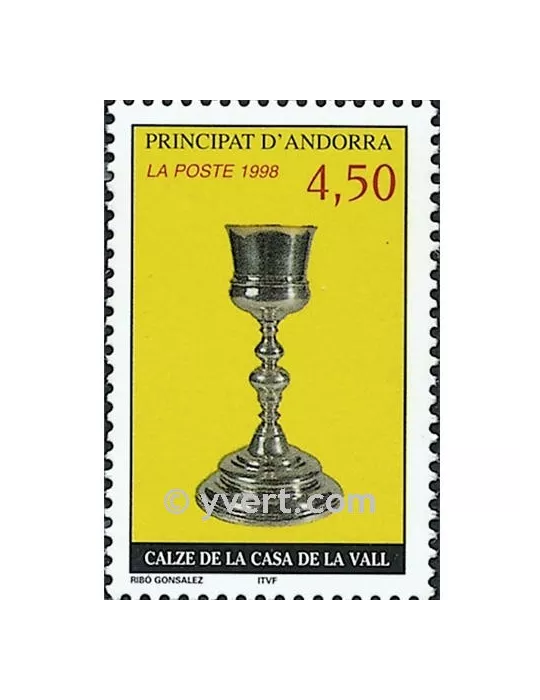 n° 506 -  Timbre Andorre Poste