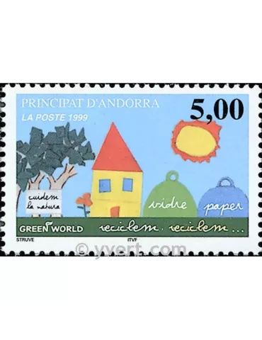 n° 513 -  Timbre Andorre Poste