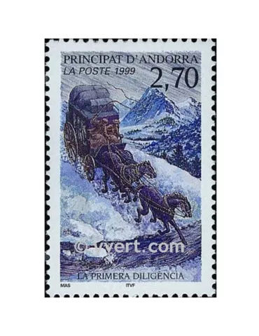 n° 516 -  Timbre Andorre Poste