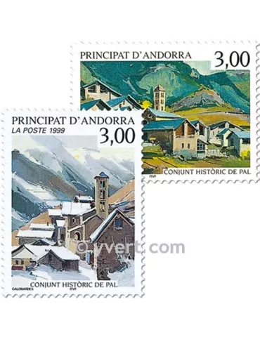 n° 519/520 -  Timbre Andorre Poste