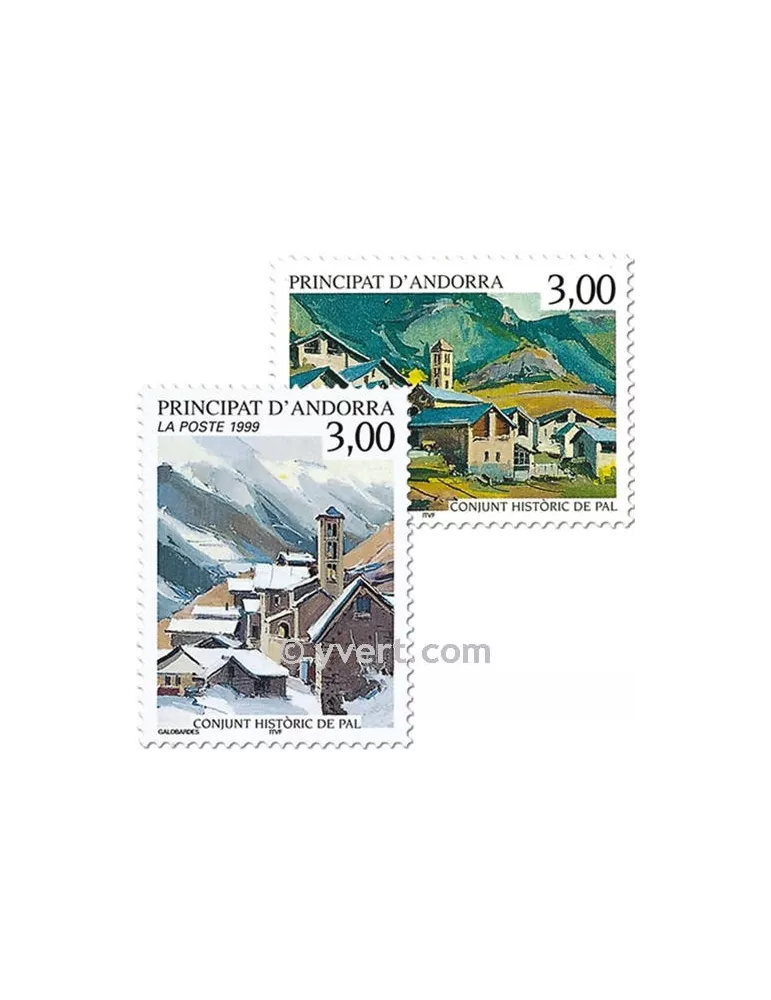n° 519/520 -  Timbre Andorre Poste