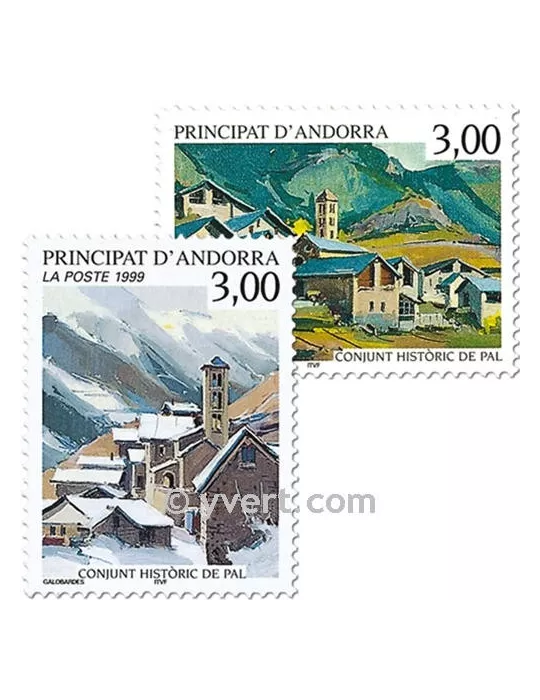 n° 519/520 -  Timbre Andorre Poste