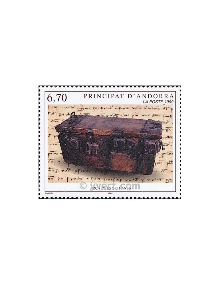 n° 523 -  Timbre Andorre Poste