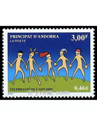 n° 525 -  Timbre Andorre Poste