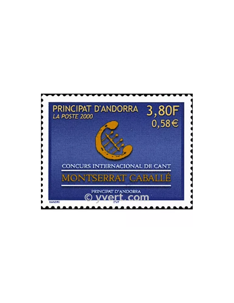 n° 527 -  Timbre Andorre Poste