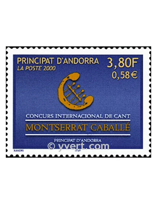 n° 527 -  Timbre Andorre Poste