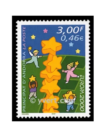 n° 529 -  Timbre Andorre Poste