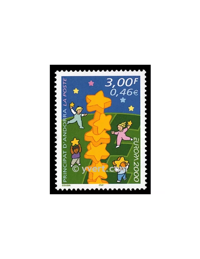 n° 529 -  Timbre Andorre Poste