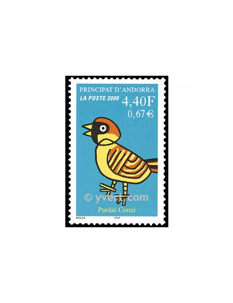 n° 533 -  Timbre Andorre Poste