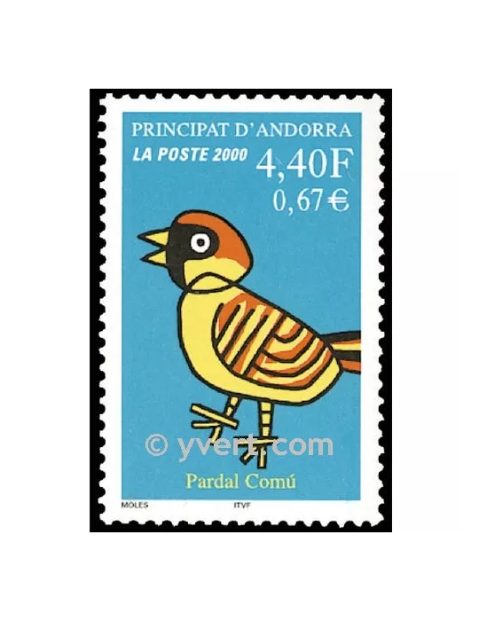 n° 533 -  Timbre Andorre Poste