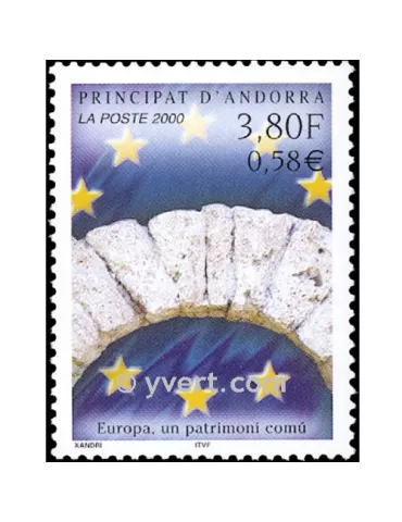 n° 537 -  Timbre Andorre Poste
