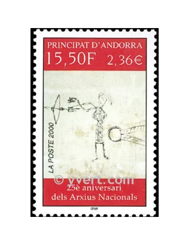 n° 539 -  Timbre Andorre Poste