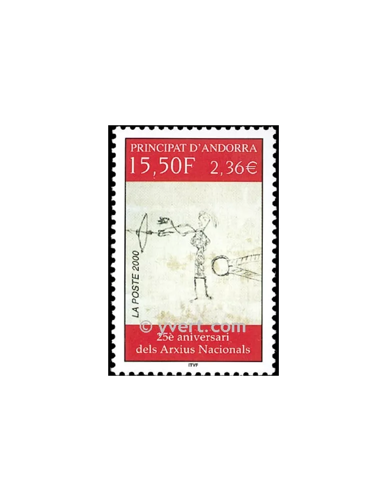 n° 539 -  Timbre Andorre Poste