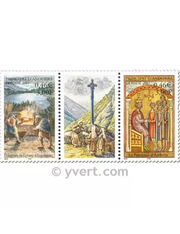 n° 543/544 -  Timbre Andorre Poste