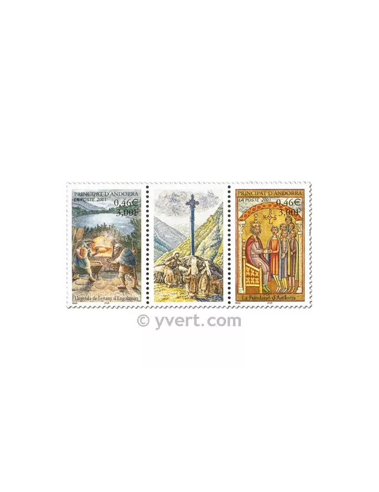 n° 543/544 -  Timbre Andorre Poste