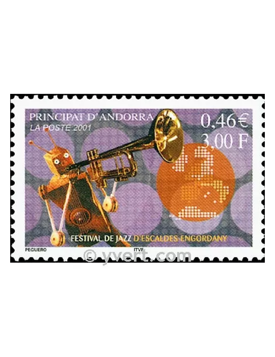 n° 550 -  Timbre Andorre Poste
