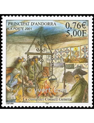 n° 551 -  Timbre Andorre Poste