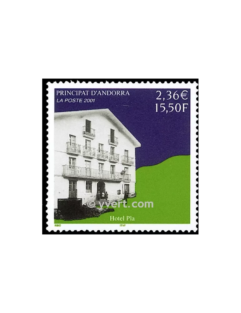 n° 553 -  Timbre Andorre Poste