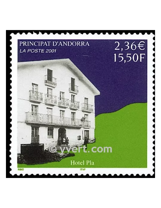 n° 553 -  Timbre Andorre Poste