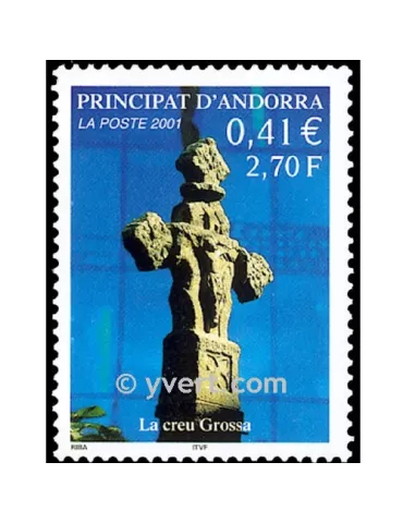 n° 554 -  Timbre Andorre Poste