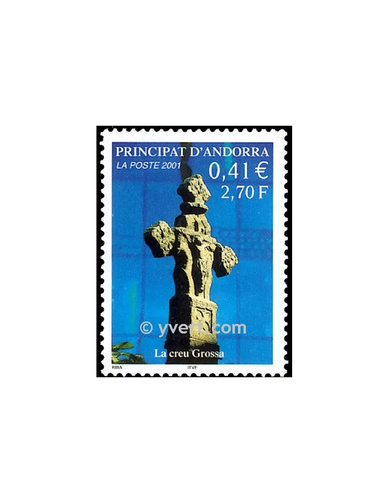 n° 554 -  Timbre Andorre Poste