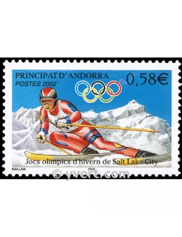 n° 566 -  Timbre Andorre Poste