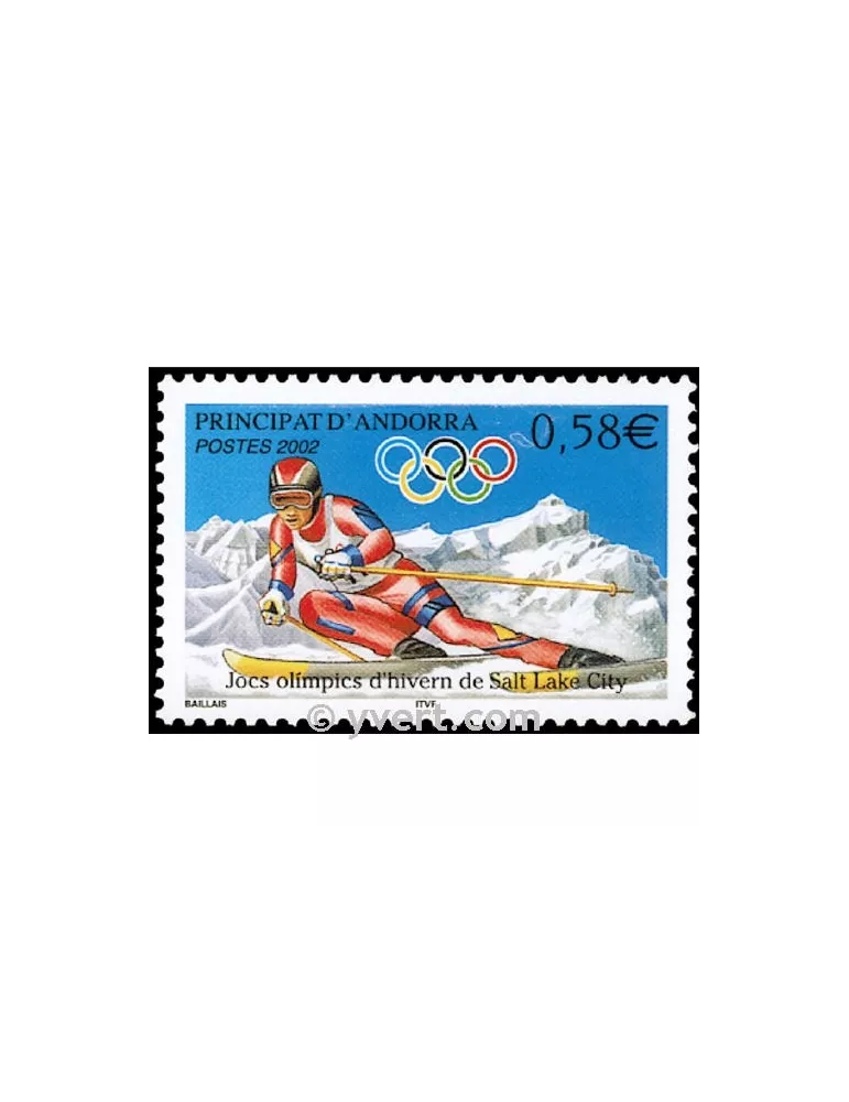 n° 566 -  Timbre Andorre Poste