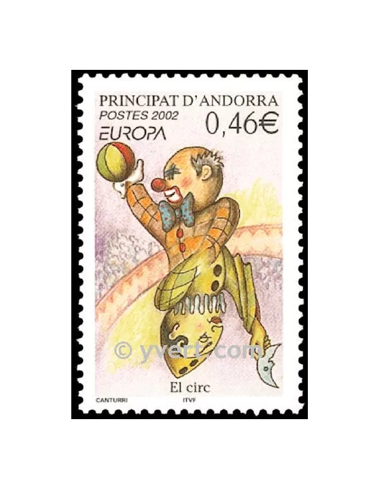n° 569 -  Timbre Andorre Poste
