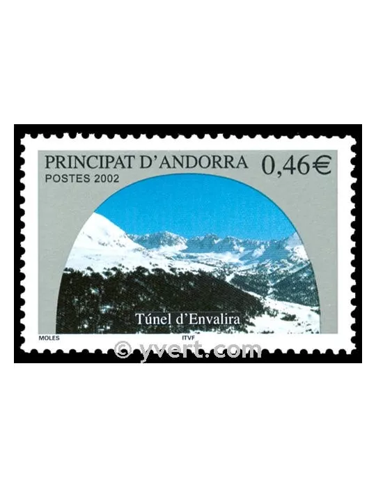 n° 572 -  Timbre Andorre Poste