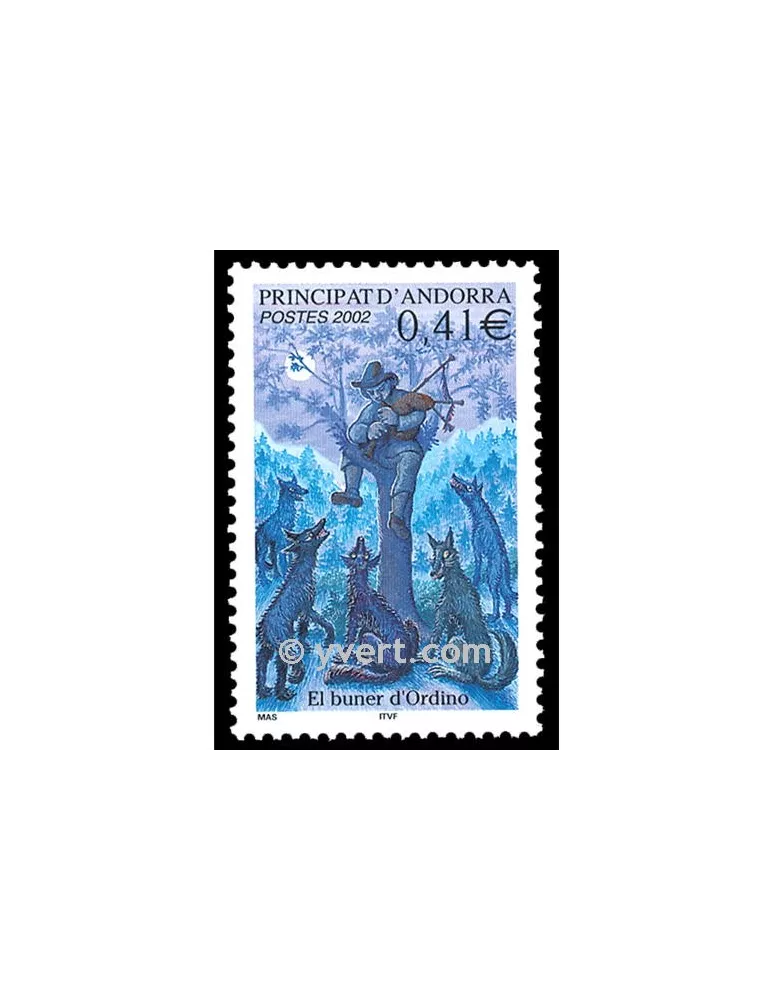 n° 573 -  Timbre Andorre Poste