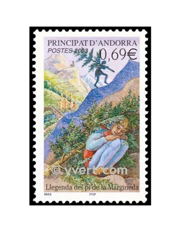 n° 576 -  Timbre Andorre Poste