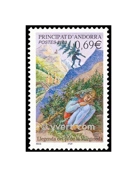 n° 576 -  Timbre Andorre Poste