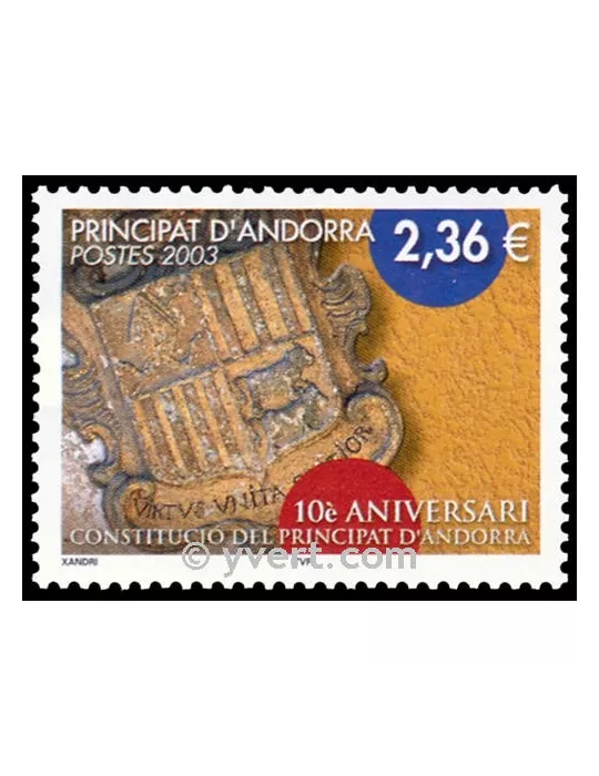 n° 577 -  Timbre Andorre Poste