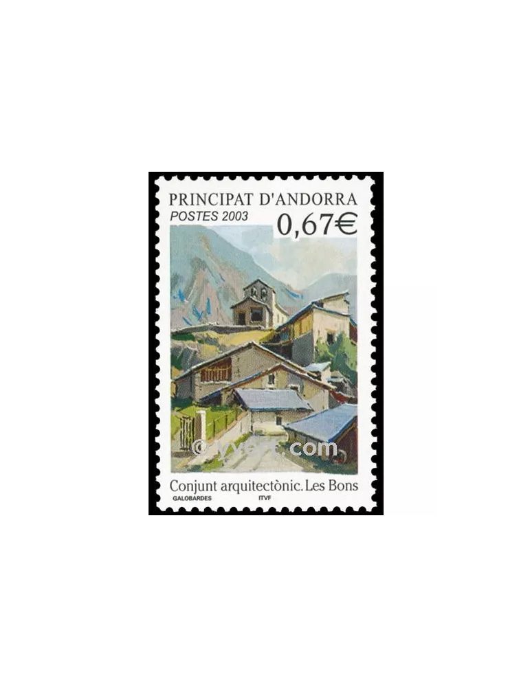 n° 578 -  Timbre Andorre Poste