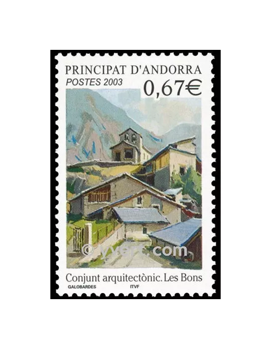 n° 578 -  Timbre Andorre Poste