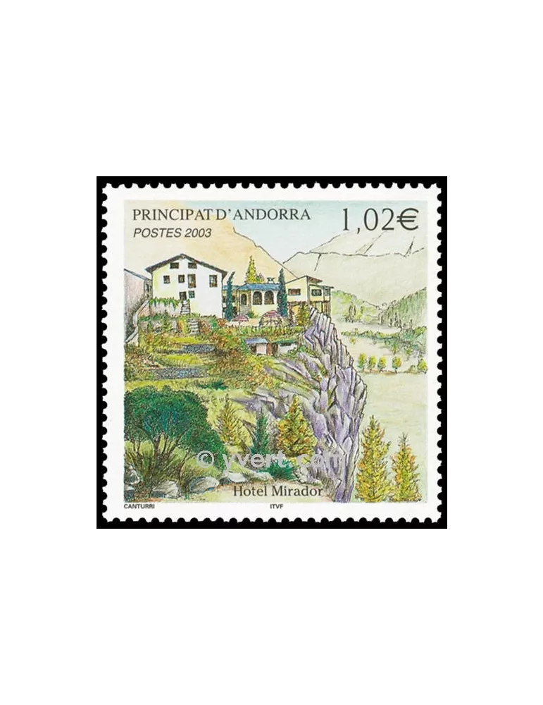 n° 579 -  Timbre Andorre Poste