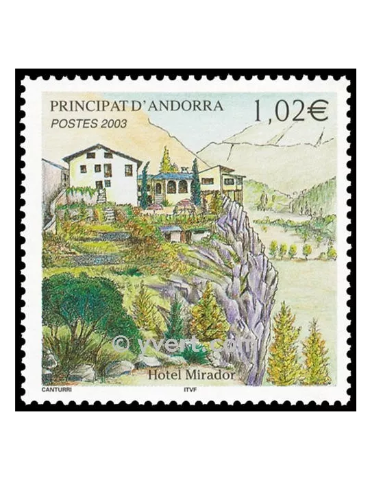 n° 579 -  Timbre Andorre Poste
