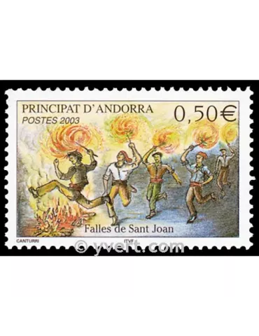 n° 581 -  Timbre Andorre Poste