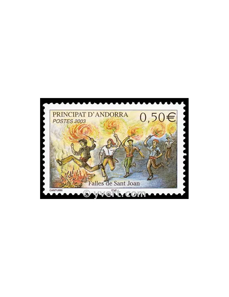 n° 581 -  Timbre Andorre Poste