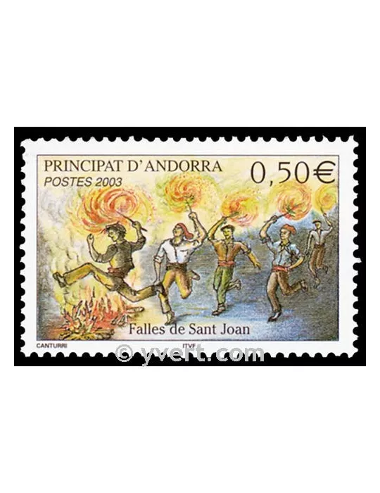 n° 581 -  Timbre Andorre Poste