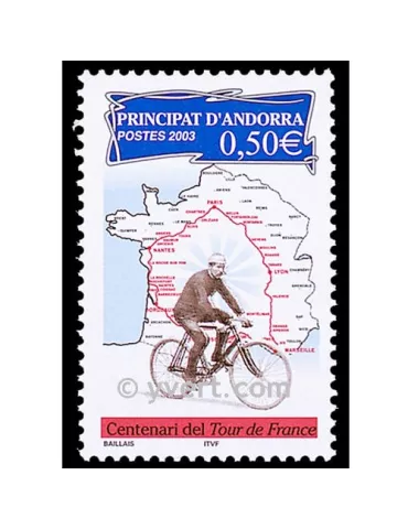 n° 582 -  Timbre Andorre Poste