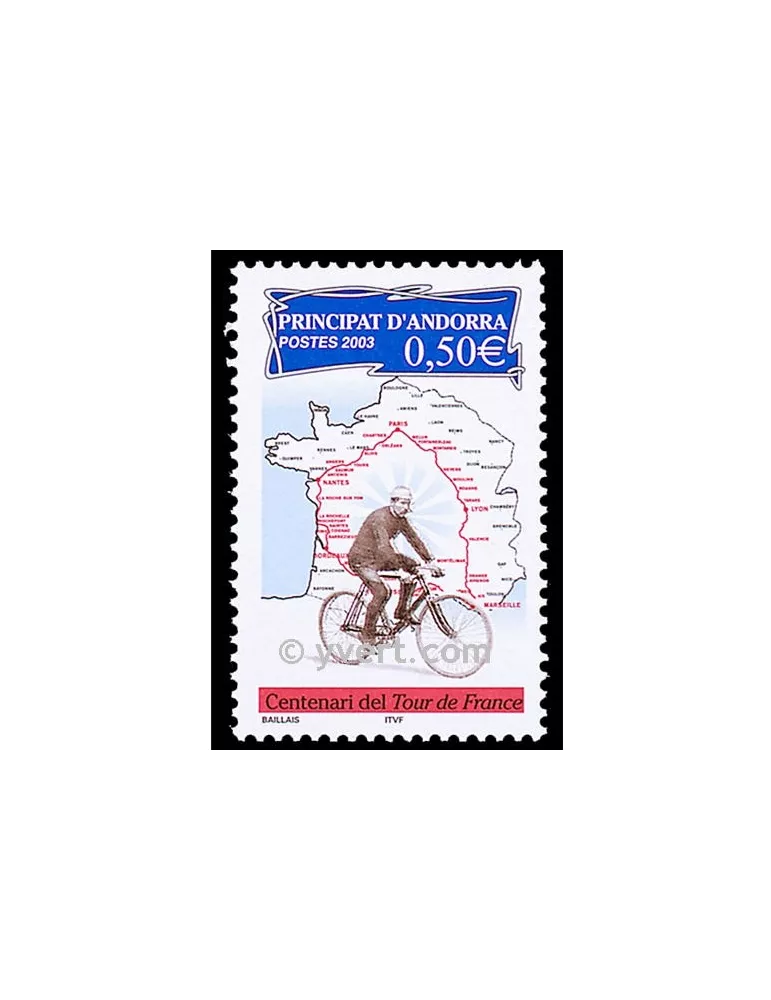 n° 582 -  Timbre Andorre Poste